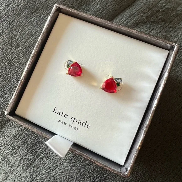 kate spade ♠️ - Shine Me Up Studs Boxed Set “Red Multi” - Picture 3 of 6